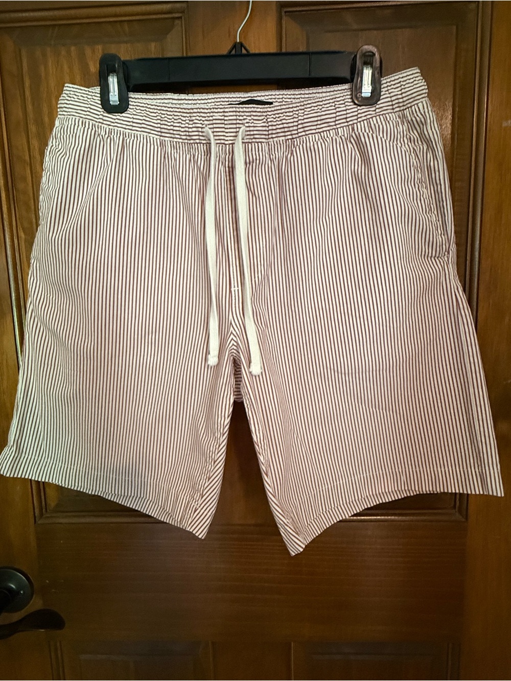 Banana Republic Red and White Striped Deck Shorts